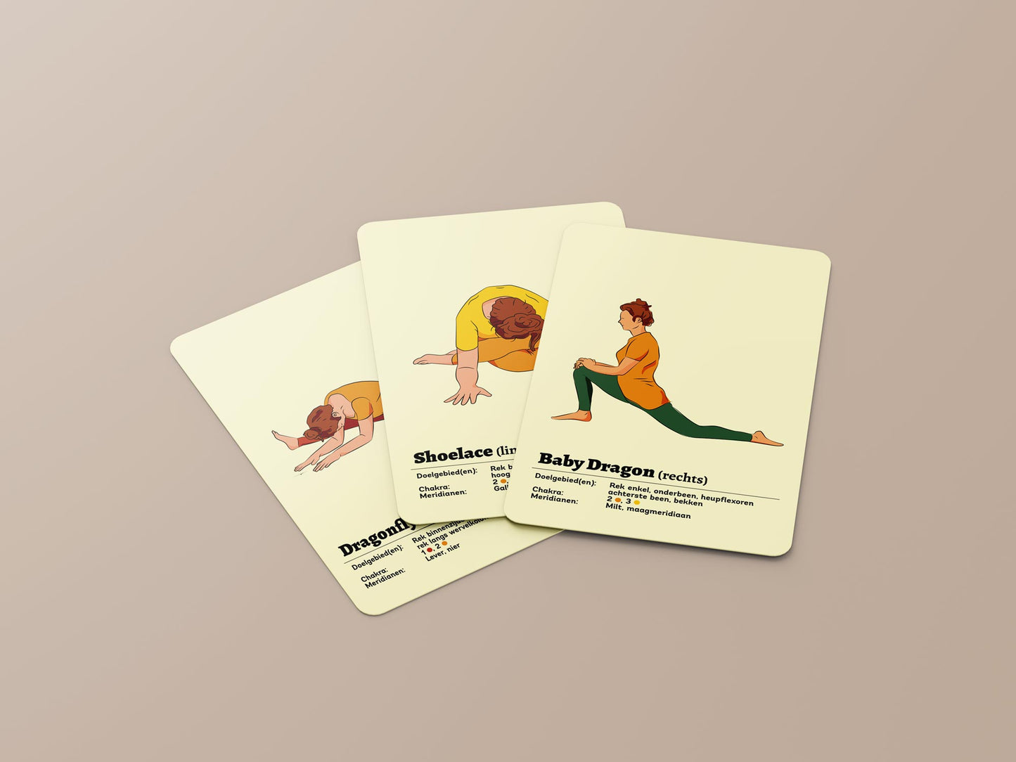 Yin Yoga Cards • SET 1 (basisset)